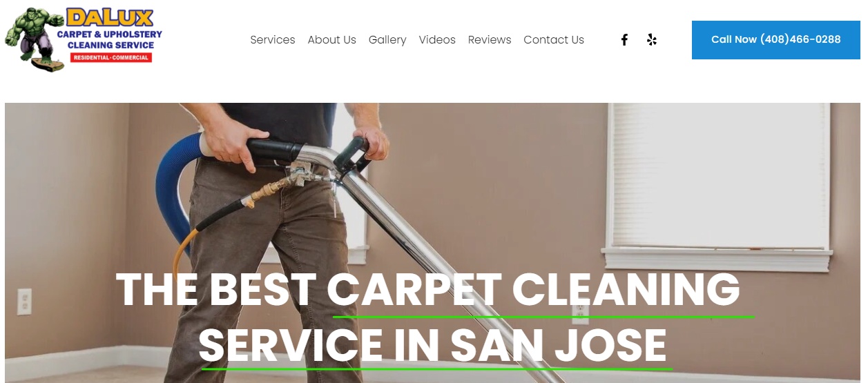 dalux carpet cleaning service website